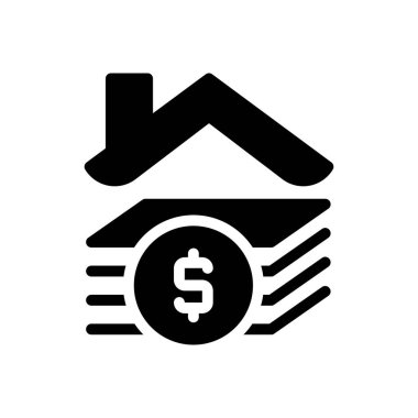 Dolar vektör sembolü düz simge