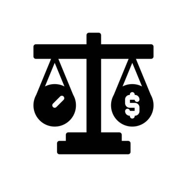 kanun vektörü glyph düz simgesi