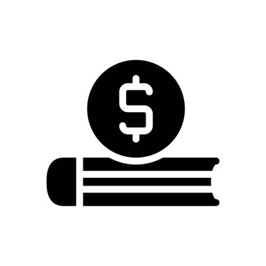 Bozuk para vektörü düz simgesi