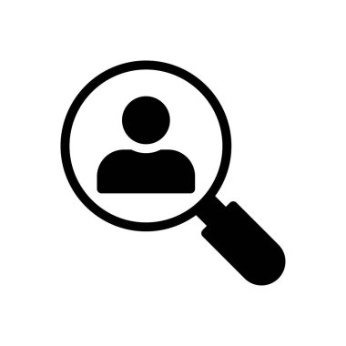 Vektör kabartması düz simge işe alınıyor