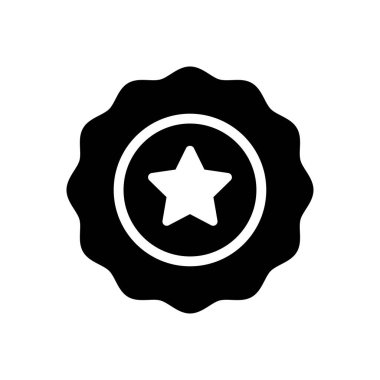 Madalya vektör düz simgesi