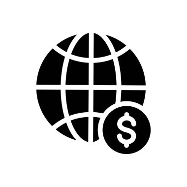 Dolar vektör sembolü düz simge