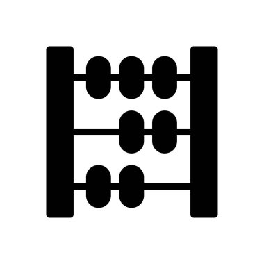 hesaplama vektörü glyph düz simgesi