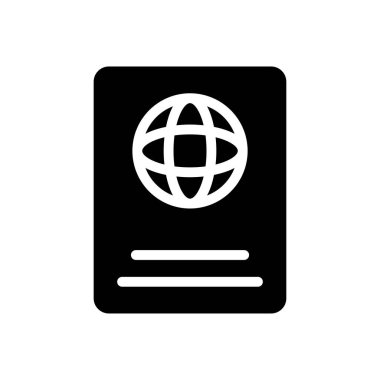 seyahat vektörü düz simgesi