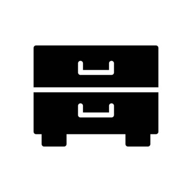 kabine vektör simgesi düz simge