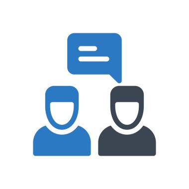 tartışma vektörü renk simgesi