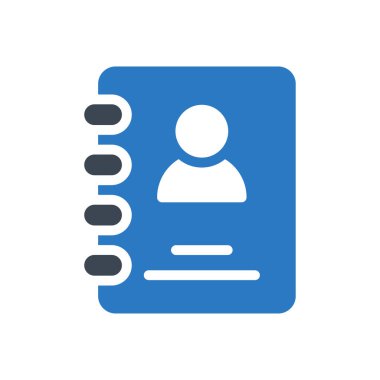 Kişi kitabı vektör kabartma rengi 