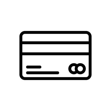 kart vektörü ince çizgi simgesi