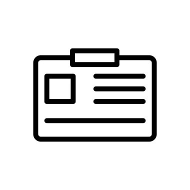 kart vektörü ince çizgi simgesi