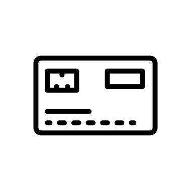 vektör ince çizgi simgesini öde