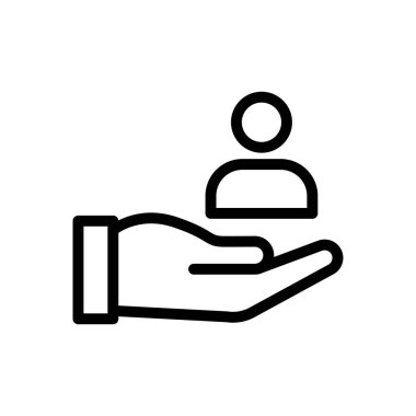 seçim vektörü ince çizgi simgesi