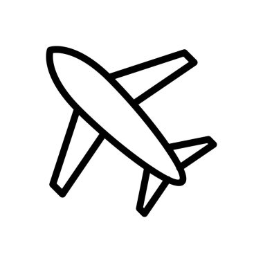 seyahat vektörü ince çizgi simgesi