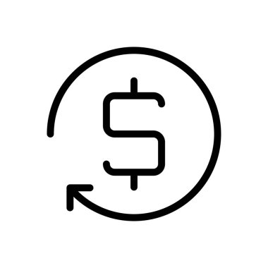 vektör ince çizgi simgesini transfer et