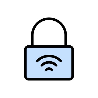 Koruma vektörü düz renk simgesi