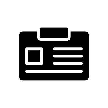 Kart vektör düz simgesi