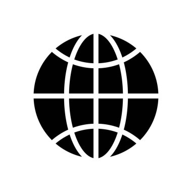 tarayıcı vektörü glyph düz simgesi