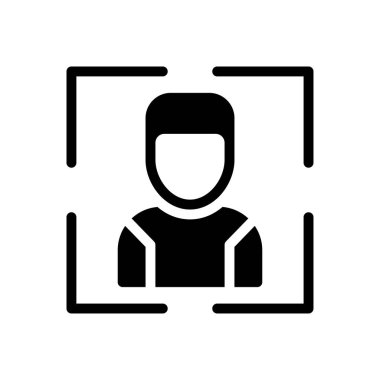 Vektör kabartması düz simge işe alınıyor