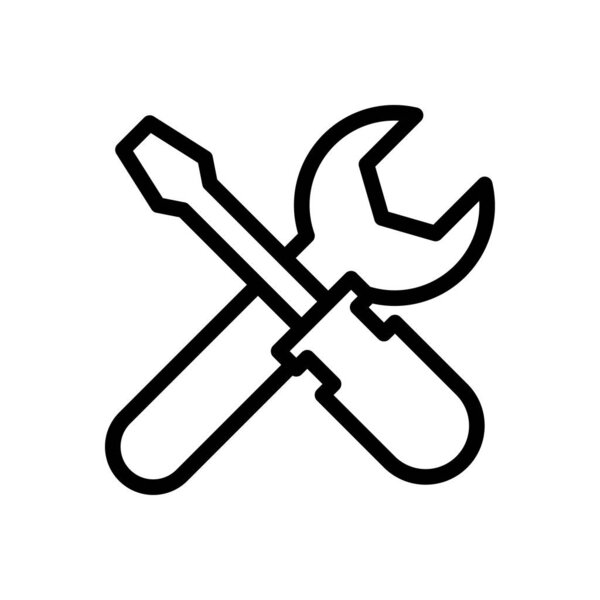 установка значка тонкой линии вектора