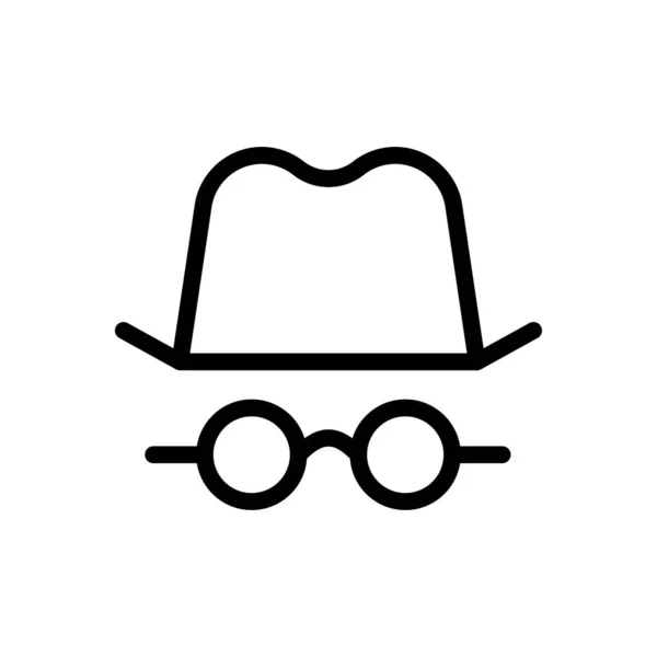 Agent Vector Thin Line Icon — Stock Vector