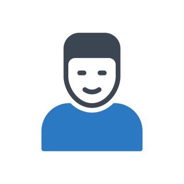 İş adamı vektörü düz simge