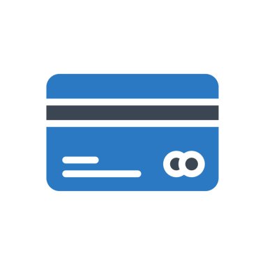 Kart vektör düz simgesi