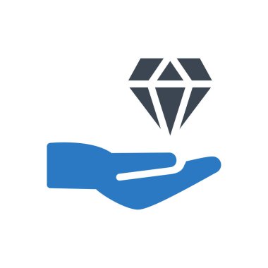 Mücevher vektör düz simge