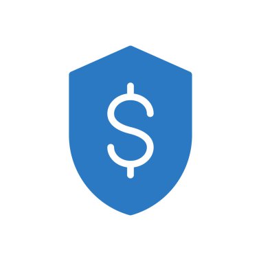 Kalkan vektörü düz simgesi