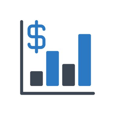 bar çizelgesi çizelgesi düz simge