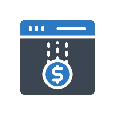 çevrimiçi vektör düz simgesi