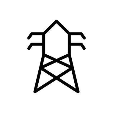 direk vektör ince çizgi simgesi