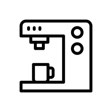 kap vektörü ince çizgi simgesi