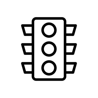 Sinyal vektörü ince çizgi simgesi