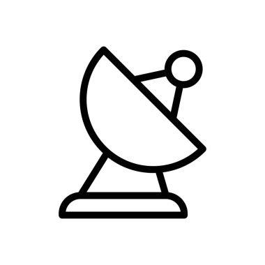 anten vektörü ince çizgi simgesi