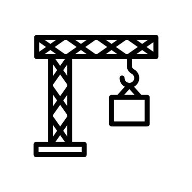 nakliye vektörü ince çizgi simgesi