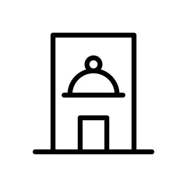 vektör ince çizgi simgesi oluşturuluyor