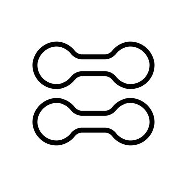 spor salonu vektörü ince çizgi simgesi