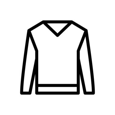 giysi vektörü ince çizgi simgesi