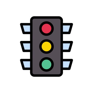 sinyal vektörü düz renk simgesi