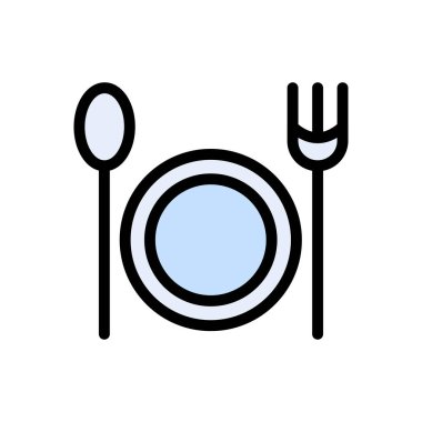 Otel vektörü düz renk simgesi