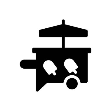 vektör glyph düz simgesini oyala