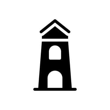 kule vektör düz simgesi