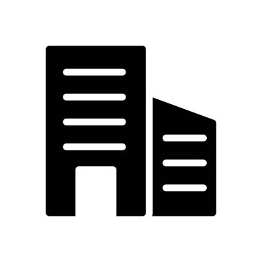 Gayrimenkul vektörü düz simge