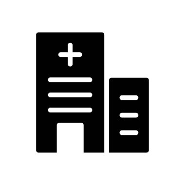 Klinik vektör düz simgesi