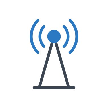 Sinyal vektörü renk simgesi