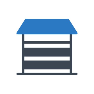 Örtücü vektör renk simgesi