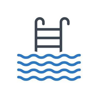 havuz vektörü renk simgesi