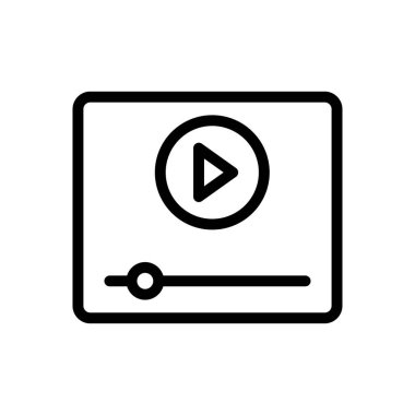 oyuncu vektörü ince çizgi simgesi