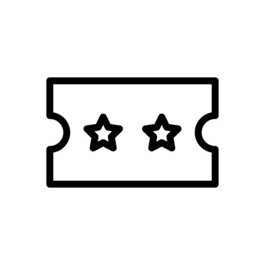 Sinema vektörü ince çizgi simgesi