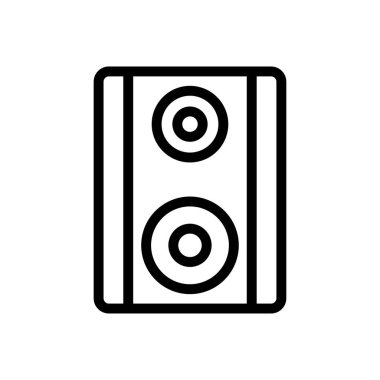 hoparlör vektörü ince çizgi simgesi
