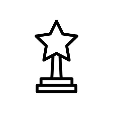 ödül vektörü ince çizgi simgesi